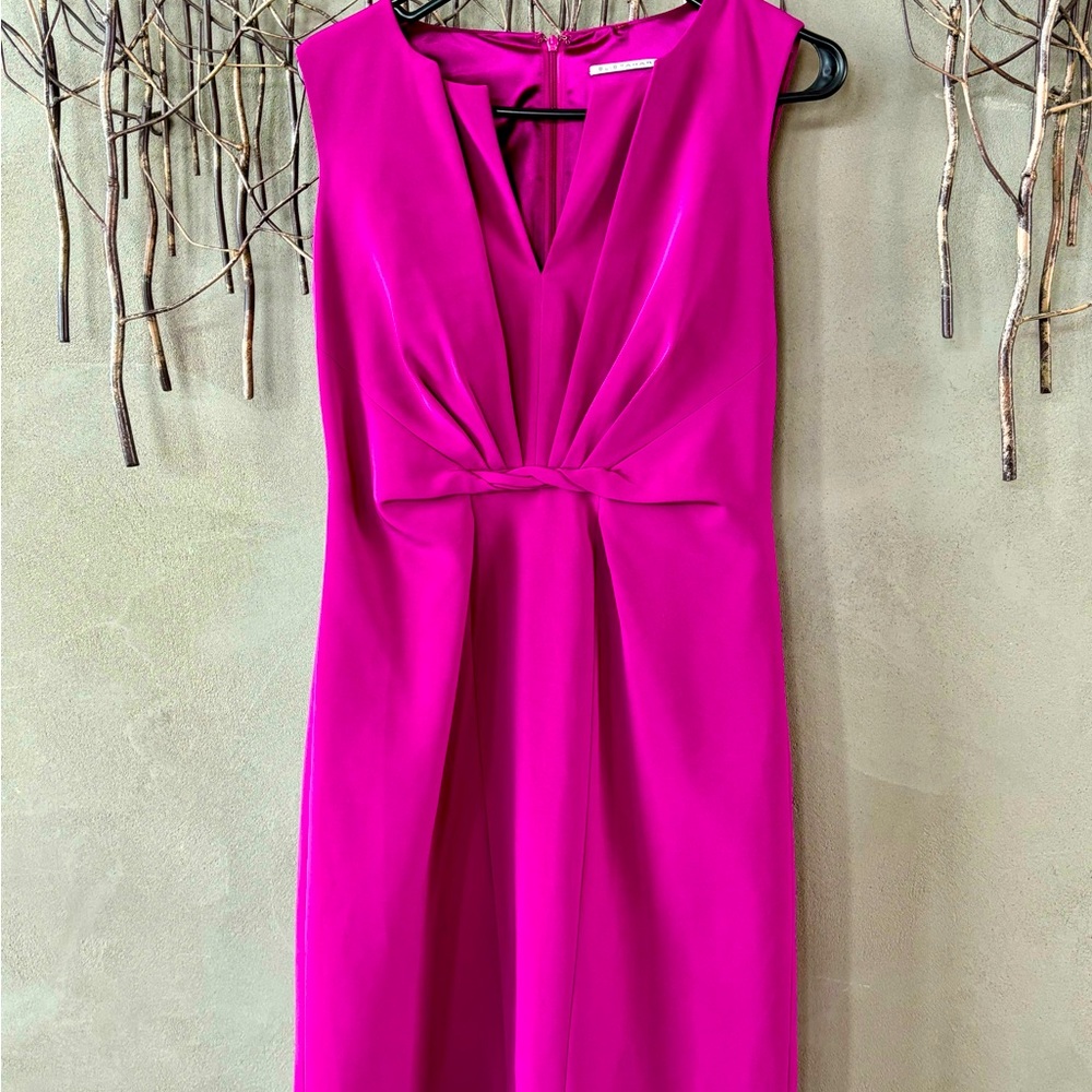 Eli Tahari silk chiffon shift dress